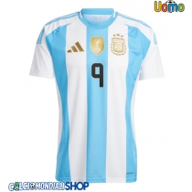 Maglie da calcio Argentina Julian Alvarez #9 Prima Maglia Copa America 2024 Manica Corta